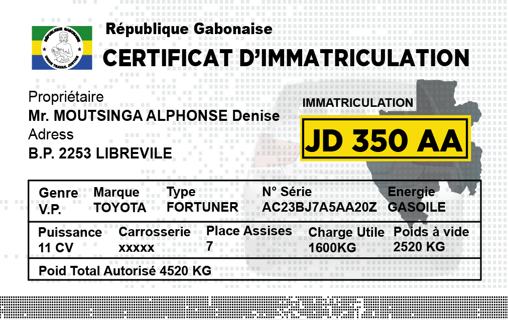 Certificat carte B recto